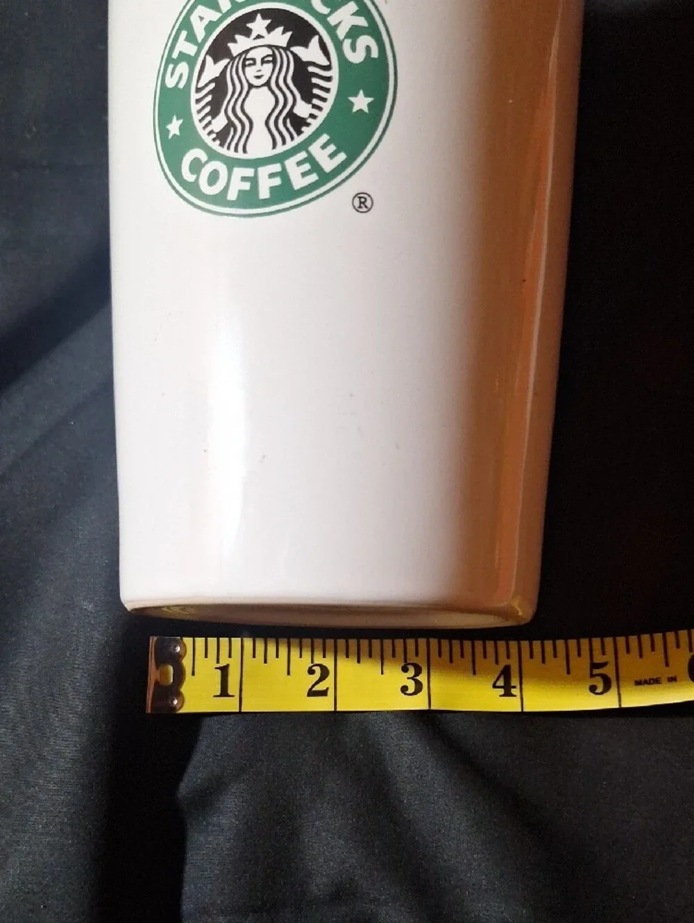 Vintage.Starbucks Ceramic Coffee To G0 Cup Canister Cookie Jar without Lid